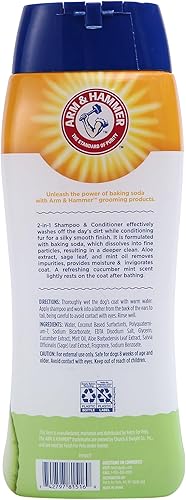 Miniatura 8 de Arm & Hammer for Pets - Champú y acondicionador 2 en 1 para perros  Champú y acondicionador para perros en uno  Pepino y menta, 20 onzas, paquete de
