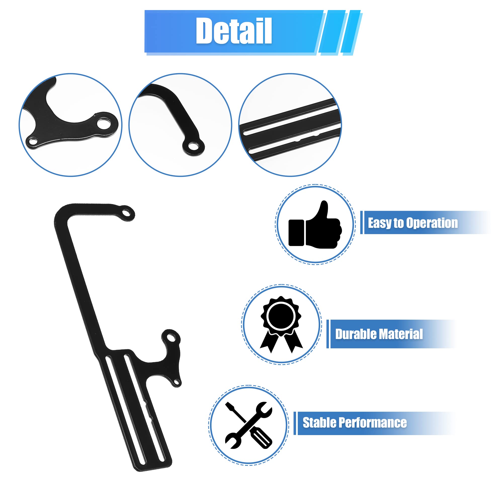 Snapklik.co : 304147 EZ-EFI Cable Ount Kit Adjustable Carburetor Throttle Cable Bracket For