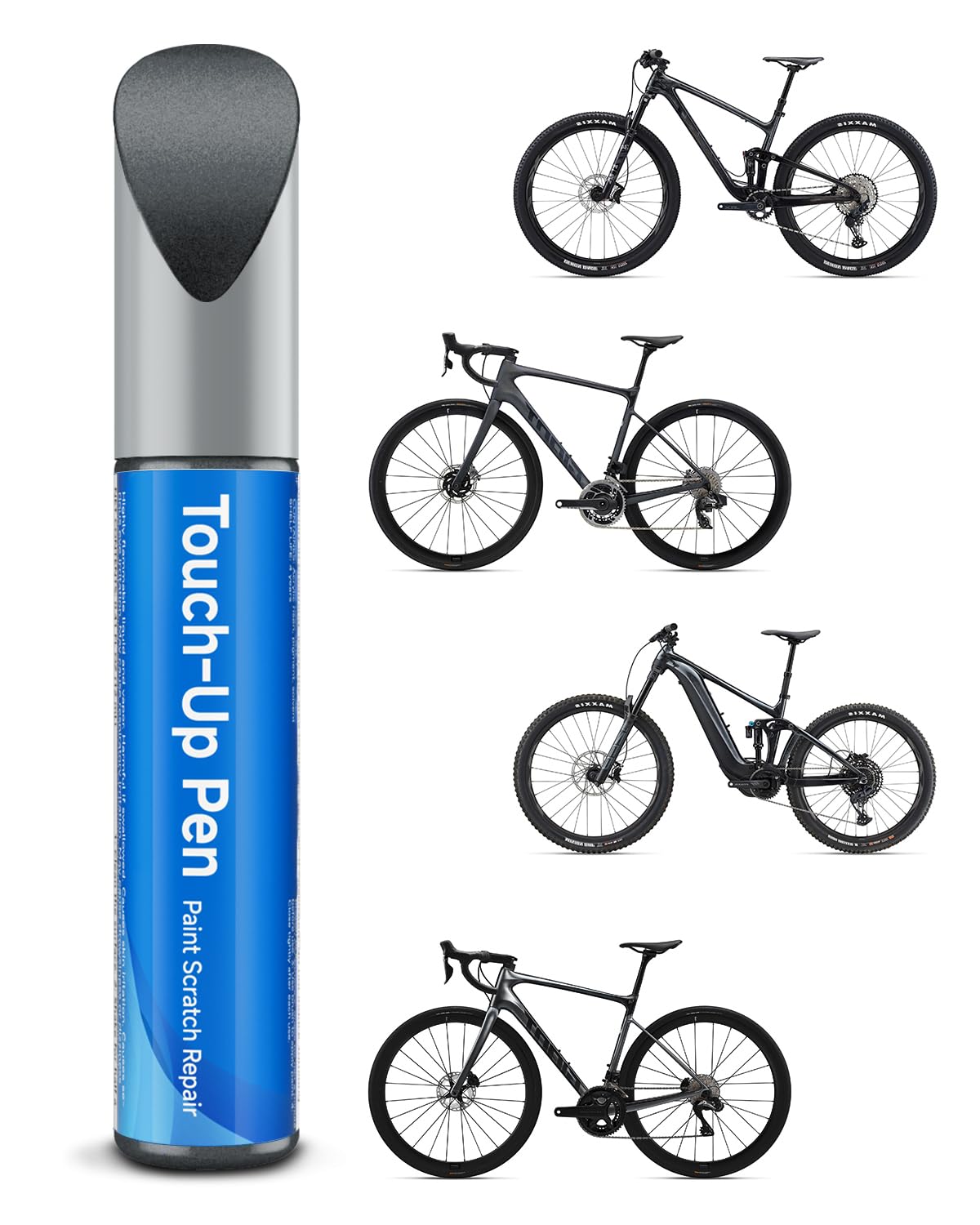 Black Diamond Matte(#484848) Bike Touch Up Paint Compatible with Giant Exact Match Bike Paint for Scratched or Chipped Bike Frames : Automotive