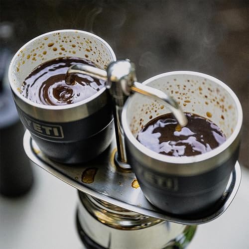 Vista 78 de YETI Rambler - Vaso apilable de acero inoxidable con aislamiento al vacío, vaso para expreso/café, capacidad de 4 onzas, paquete de 2 unidades Blanco