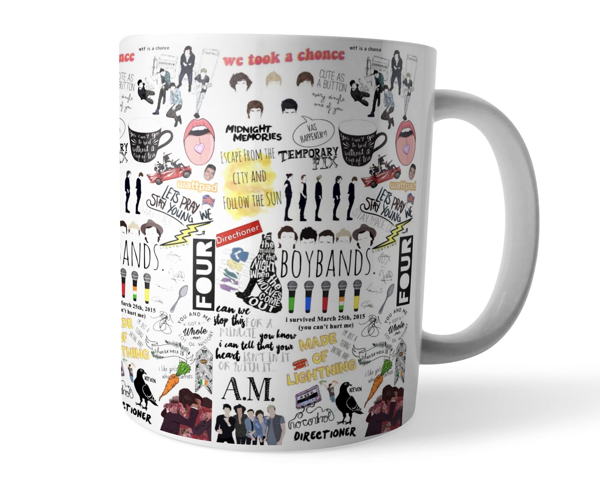 Morons Fan Theme - 1D Coffee Mug - Printed Ceramic Cup Birthday Gifts for Friends; White; Pack of 1 (D4)