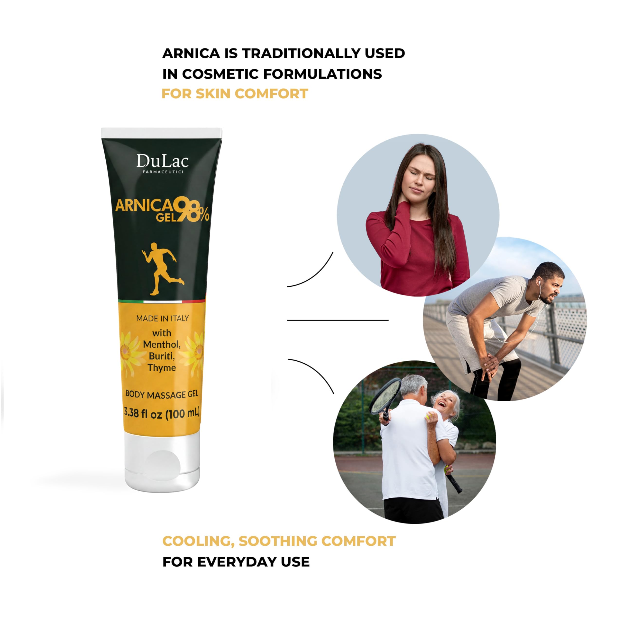 Dulac - Arnica Body Massage Gel, with Arnica Montana, 3.38 Fl Oz — Amazon image 6