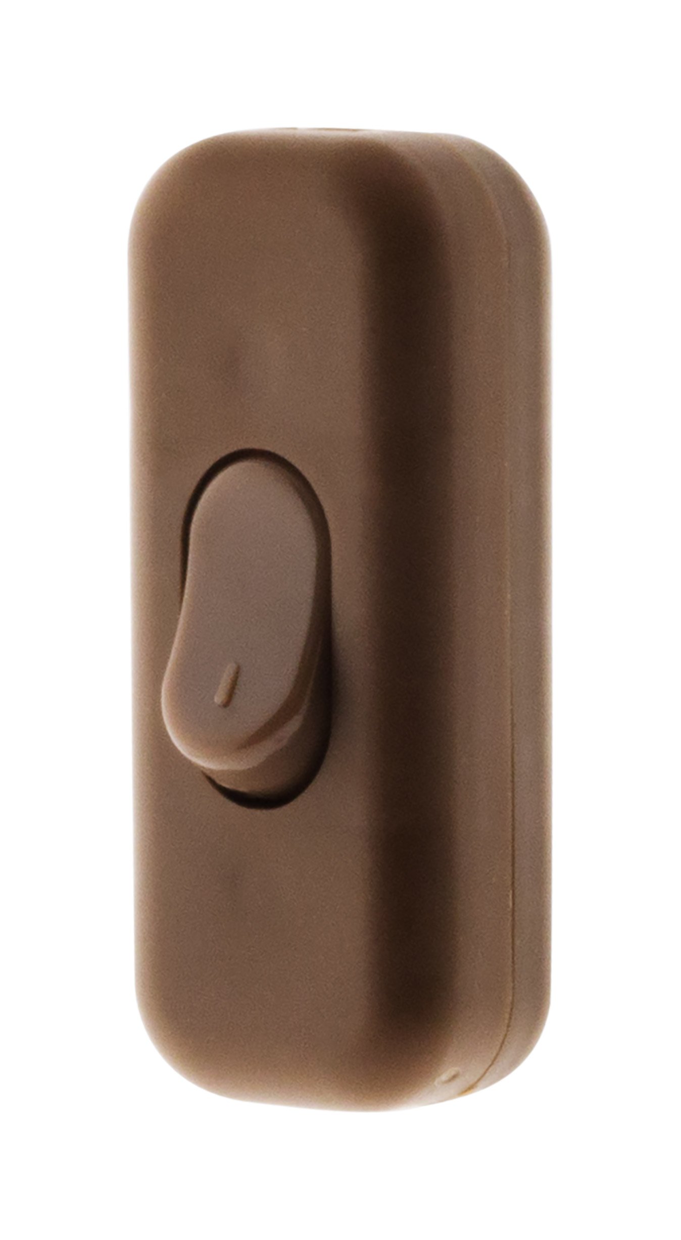 Zenitech - 2A Single Pole Light Switch - Compact and Stylish Design - Easy to Install - Dimensions 6x3x2cm - Brown - Image 4