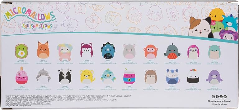 Squishmallows Original Micromallows Plush 20-Pack