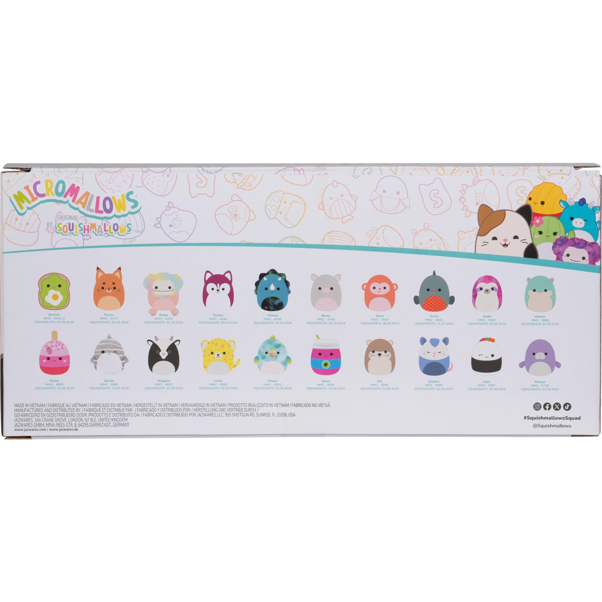 Squishmallows Original Micromallows Plush 20-Pack (Amazon Exclusive) - 3