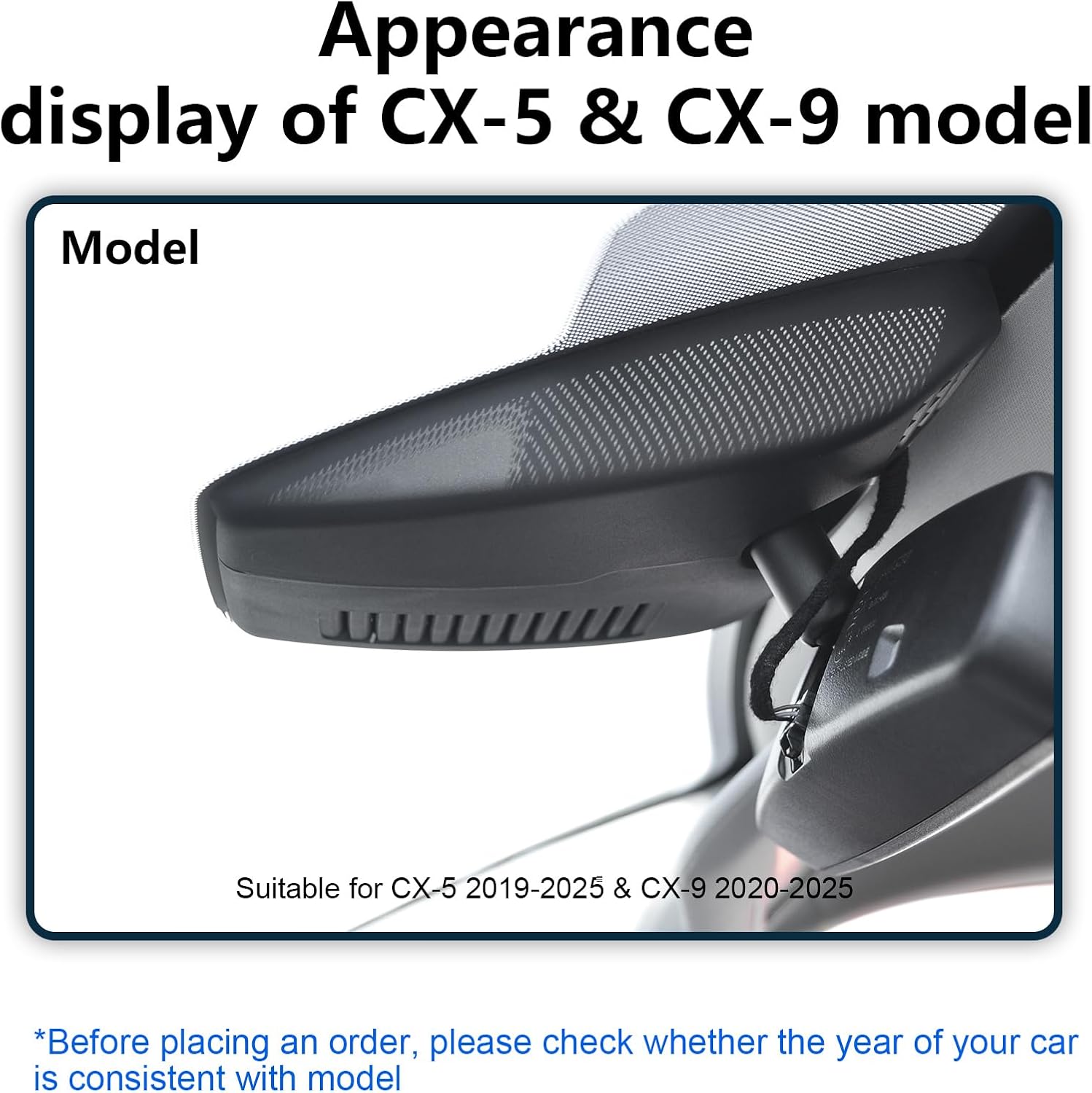 Front 4K & Rear 1080p Dash Cam for Mazda CX5 2019-2025 & CX-9 2020-2024 2.5S Select Preferred Carbon Edition Plus Turbo Signature Touring Signature Grand Touring Sport, WiFi & App, 128GB Card