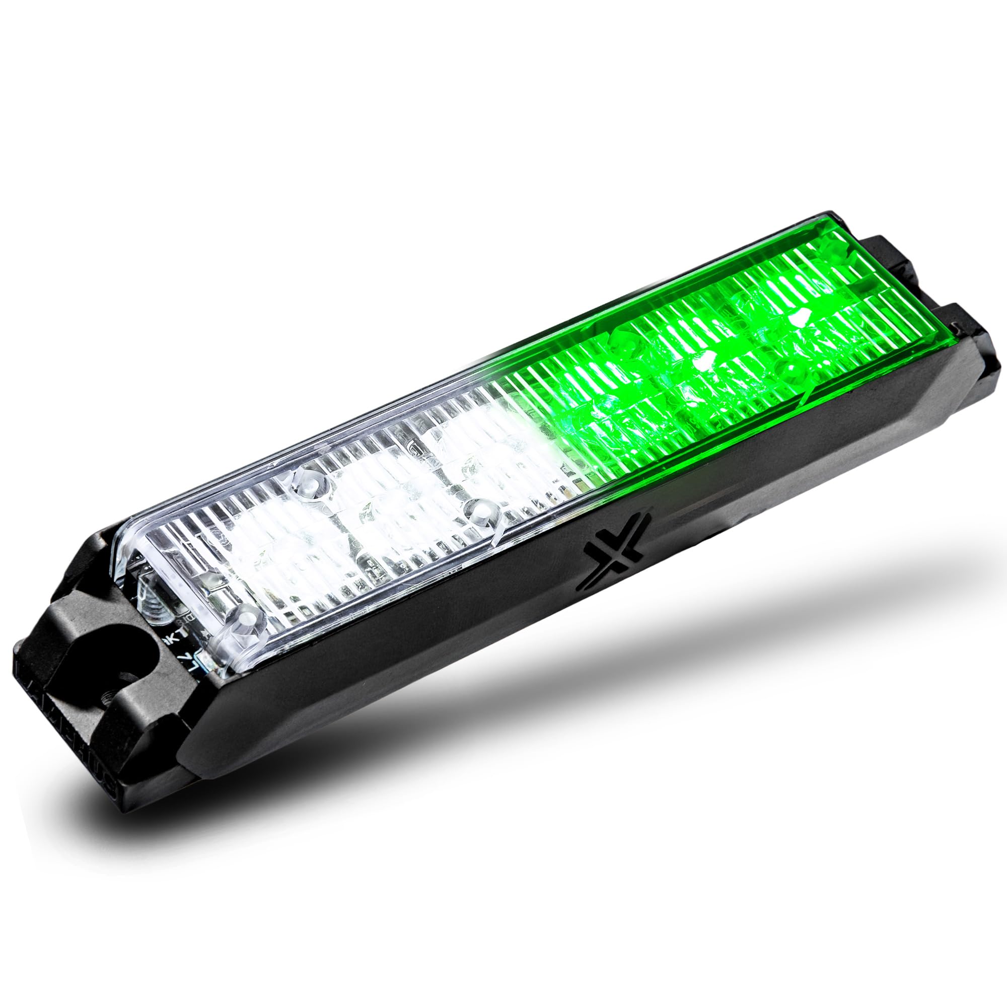 LAMPHUS NanoFlare 6W Green White LED Police Grill Strobe Warning Light