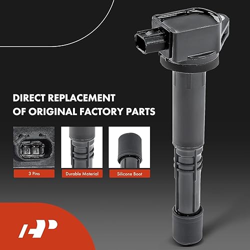 Miniatura 4 de A-Premium Juego de 4 bobinas de encendido y bujías de iridio compatibles con Honda CR-V 2010-2014, Civic 2012-2015, Accord 2008-2012, Crosstour