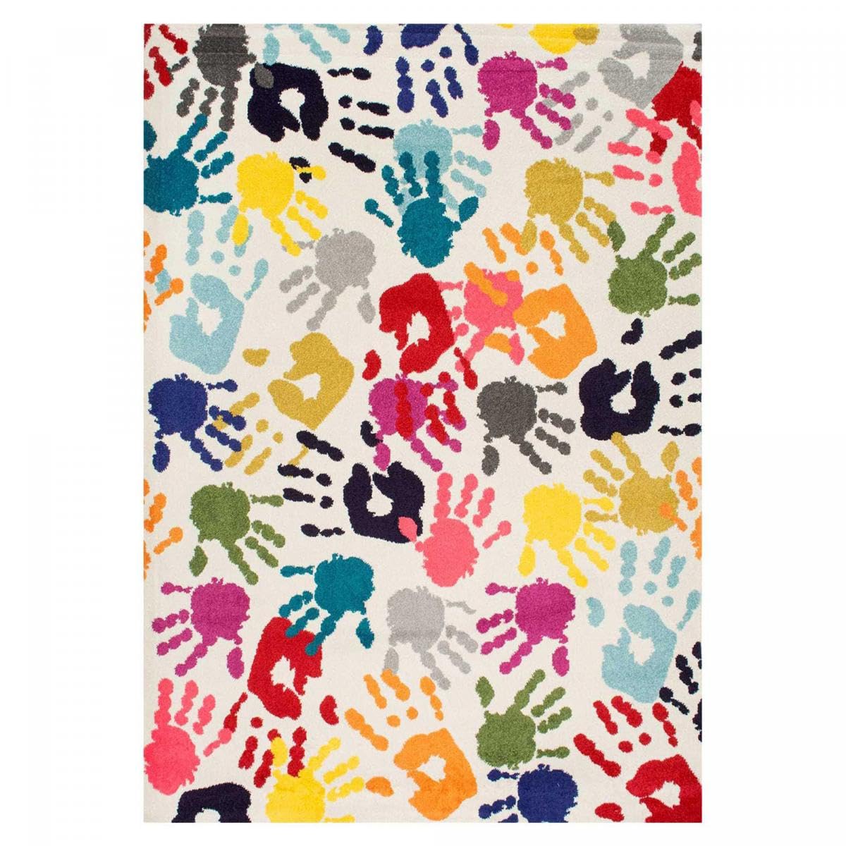 1A2T - Tapis Enfant 120x170cm, Tapis Chambre Tapis Multicolore, Tapis Rectangulaire, 2619