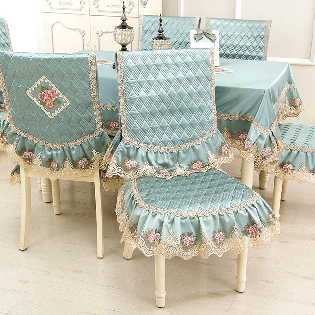 新品 レース 椅子カバー テーブルクロス 9点セット 花柄 おしゃれ Amazon.co.jp: 椅子カバー 花の刺繍レースクリームテーブルクロス