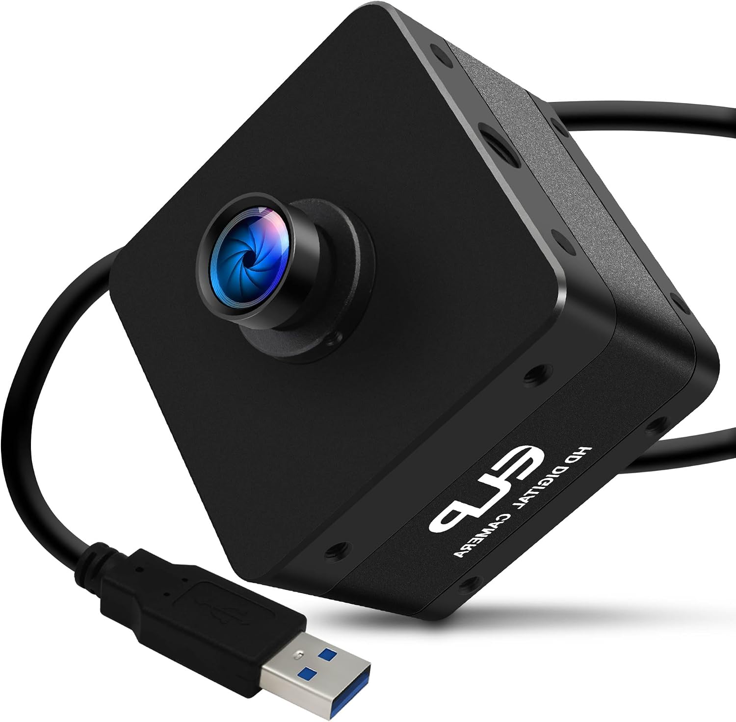 4K USB3.0 Camera,2160P@60fps High Speed Webcam with HFOV 90° No Distortion Lens,Type-C Industrial Security Lightburn Camera,UVC Computer Comference Golf Swing Camera for Raspberry Pi Windows