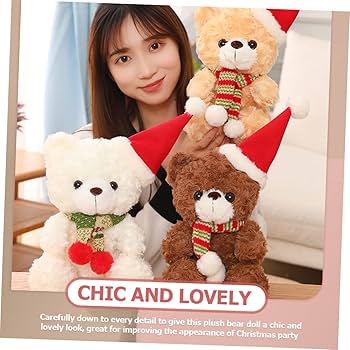 サンタクロース人形 クマ付き 約42cm Amazon.co.jp: ORFOFE クリスマスくま サンタクロースぬいぐるみ