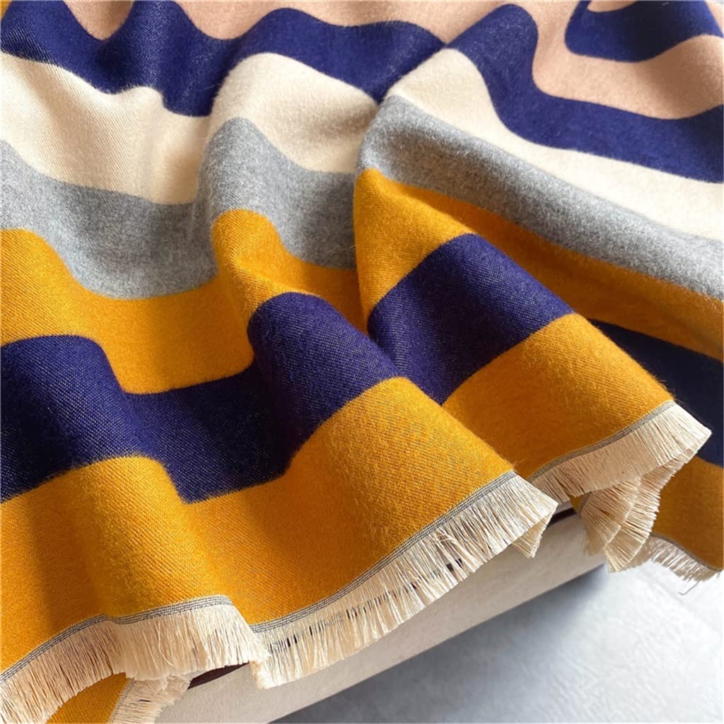 RWRAPS Sciarpa Invernale in Cashmere Scialli Stampati da Donna Design Caldo Coperta Spessa da Donna Foulard bifacciale Stole Femminili (Colore : A, Dimensioni : 180 * 65cm) (A 180 * 65cm)