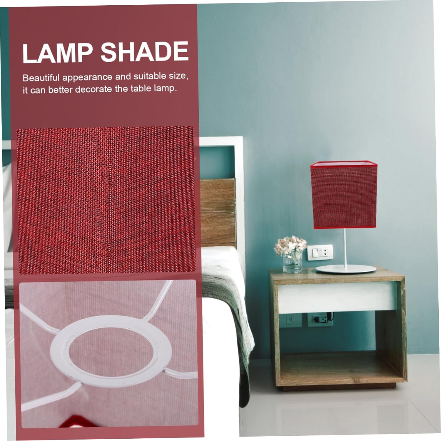 Unomor Table Lampshade Replacement Compact and Simple Design Fit for Home Decor