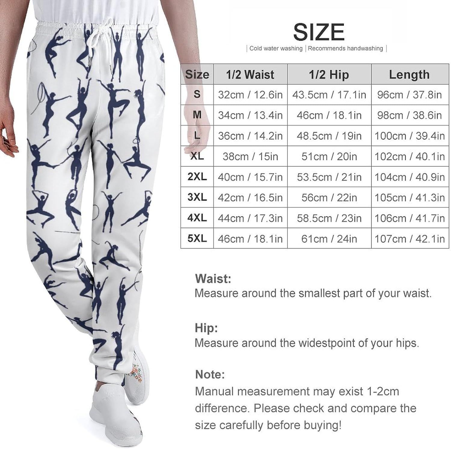 Silhouettes Rhythmic Gymnastics Men's Sweatpants Novelty Jogging Pants Sports Running Bottoms Trousers Women