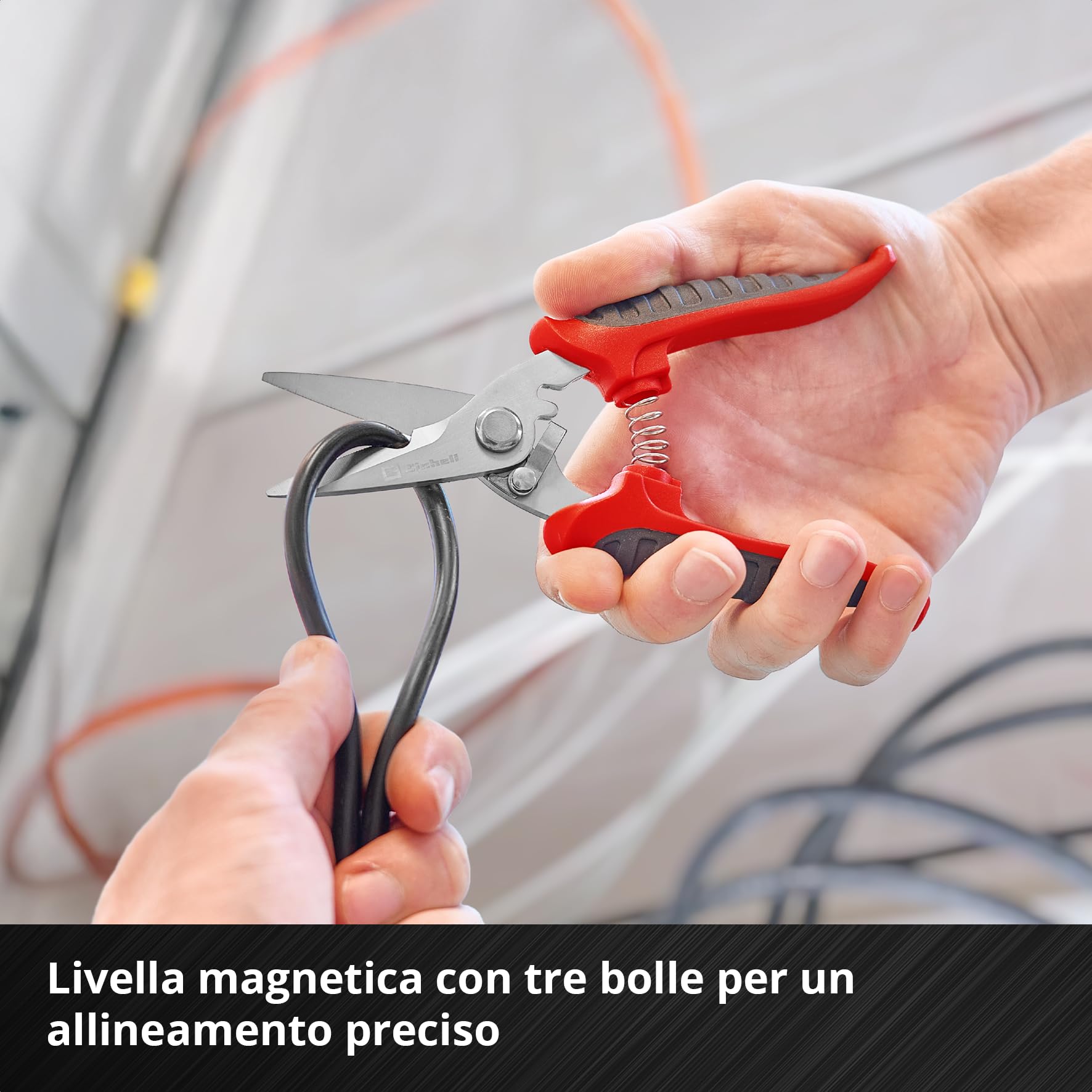 Einhell E-Case 79 pezzi valigetta portautensili Trasloco | Martello meccanico | pinze | accessori inserti | cutter | metro nastro | livella | chiavi combinate | valigetta sistema