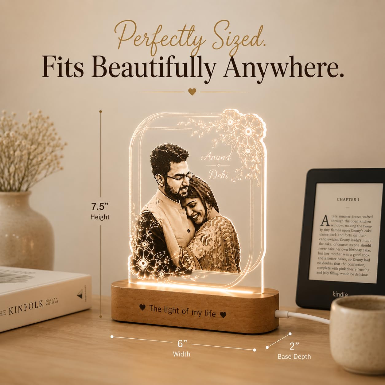 Personalized LED Photo Lamp - Romantic Gift for Couples -7
