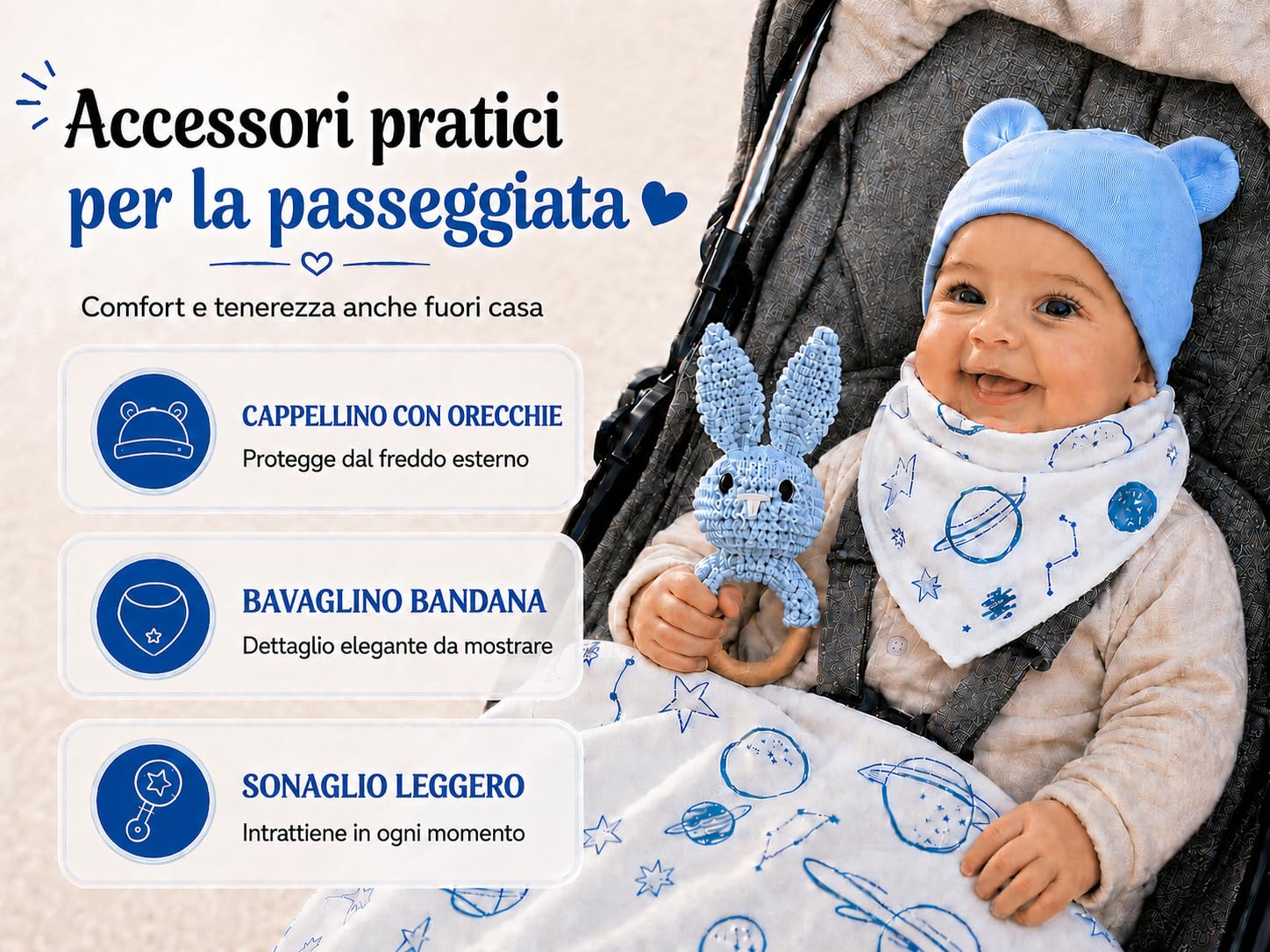 Regalo Neonato Maschio Femmina - Regalo Nascita Bimba Bimbo - Set Cofanetto Cesto Kit Nascita 10 Pezzi - Neonata Unisex Marchio Spagnolo