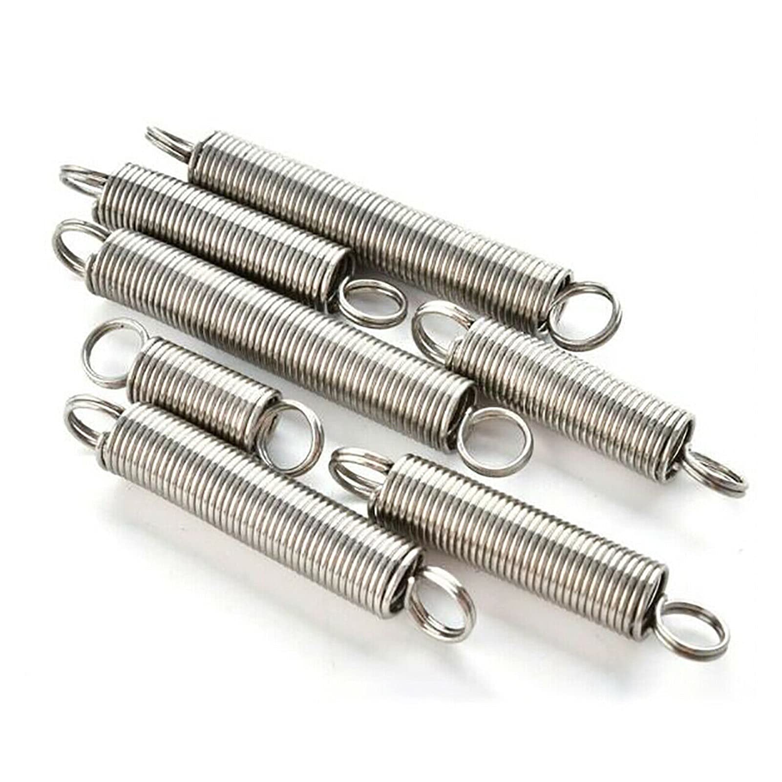 Sostituzione della molla di tensione del metallo 1 pezzo di 300mm Lungo 304 Acciaio inossidabile Acciaio inossidabile Doppio gancio Diametro a molla Diametro filo 2.5mm 3mm 4mm Diametro esterno 16-36m