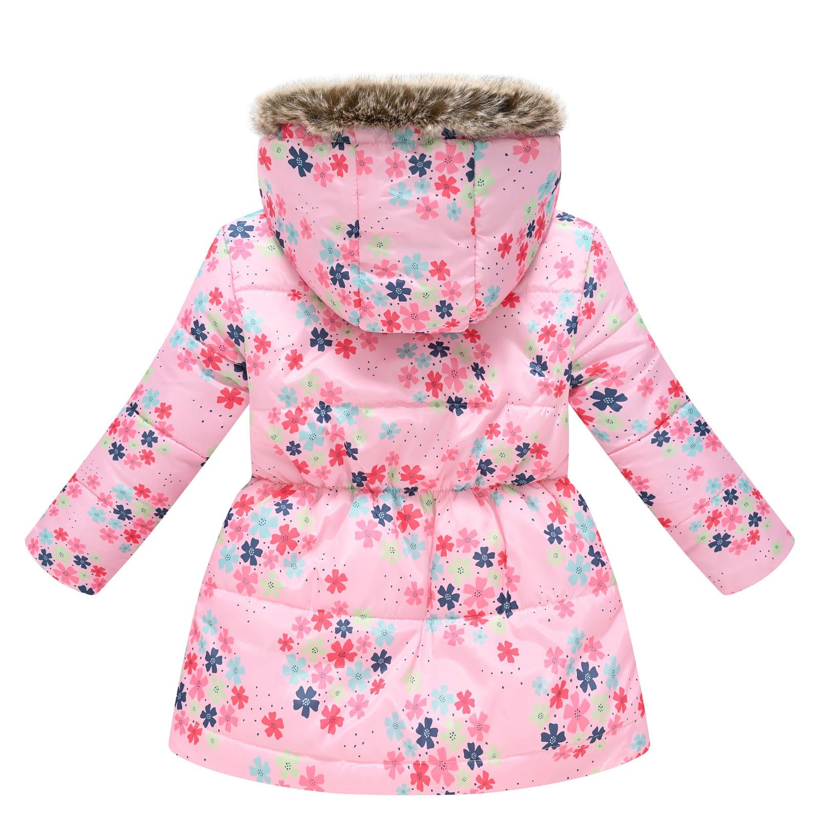 Loft - Giacca per cani per bambini e bambine, con stampa dei cartoni animati, con cappuccio e giacca spessa, antivento, con cerniera calda