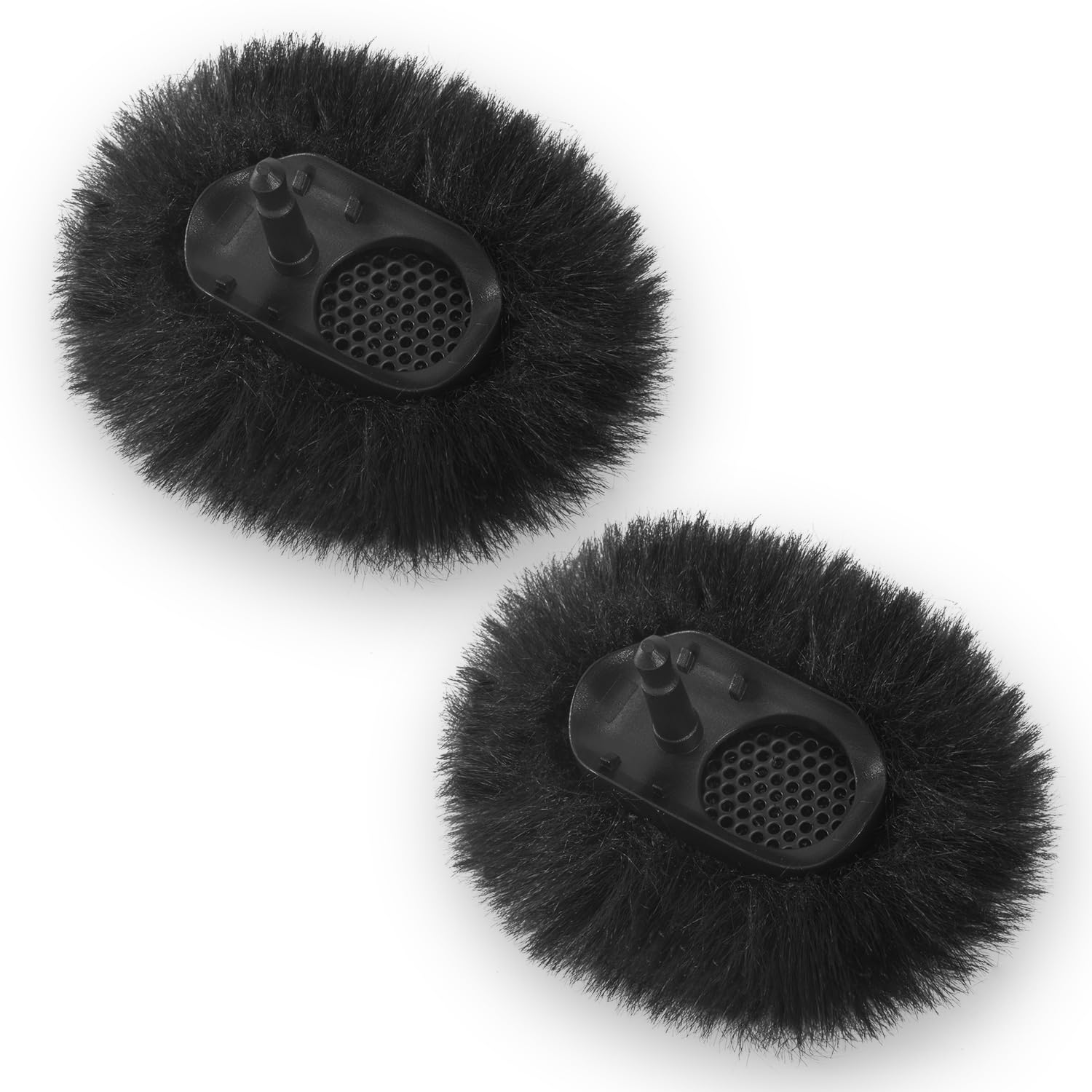 Microphone Windscreen for DJI Mic-2, Replacement Pop Filter & Wind Muff, Anti-Pop & Noise Canceling Fuzzy Cover, Only for DJI Mic-2 Wireless Microphone (Not for DJI Mic-1) (2PCs-Black)