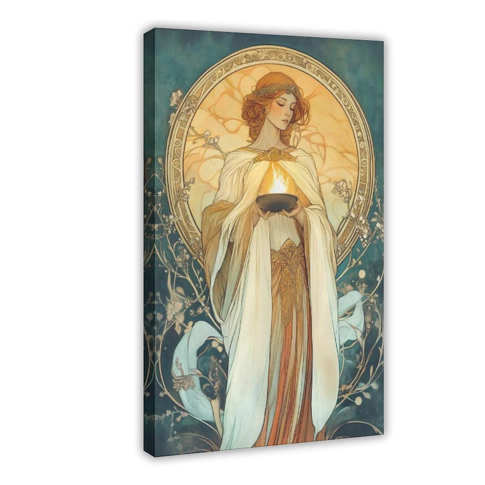 Utgn .Hestia, The Greek Goddess. Canvas Poster Wall Art Print Picture Paintings 08X12inch(20X30cm)