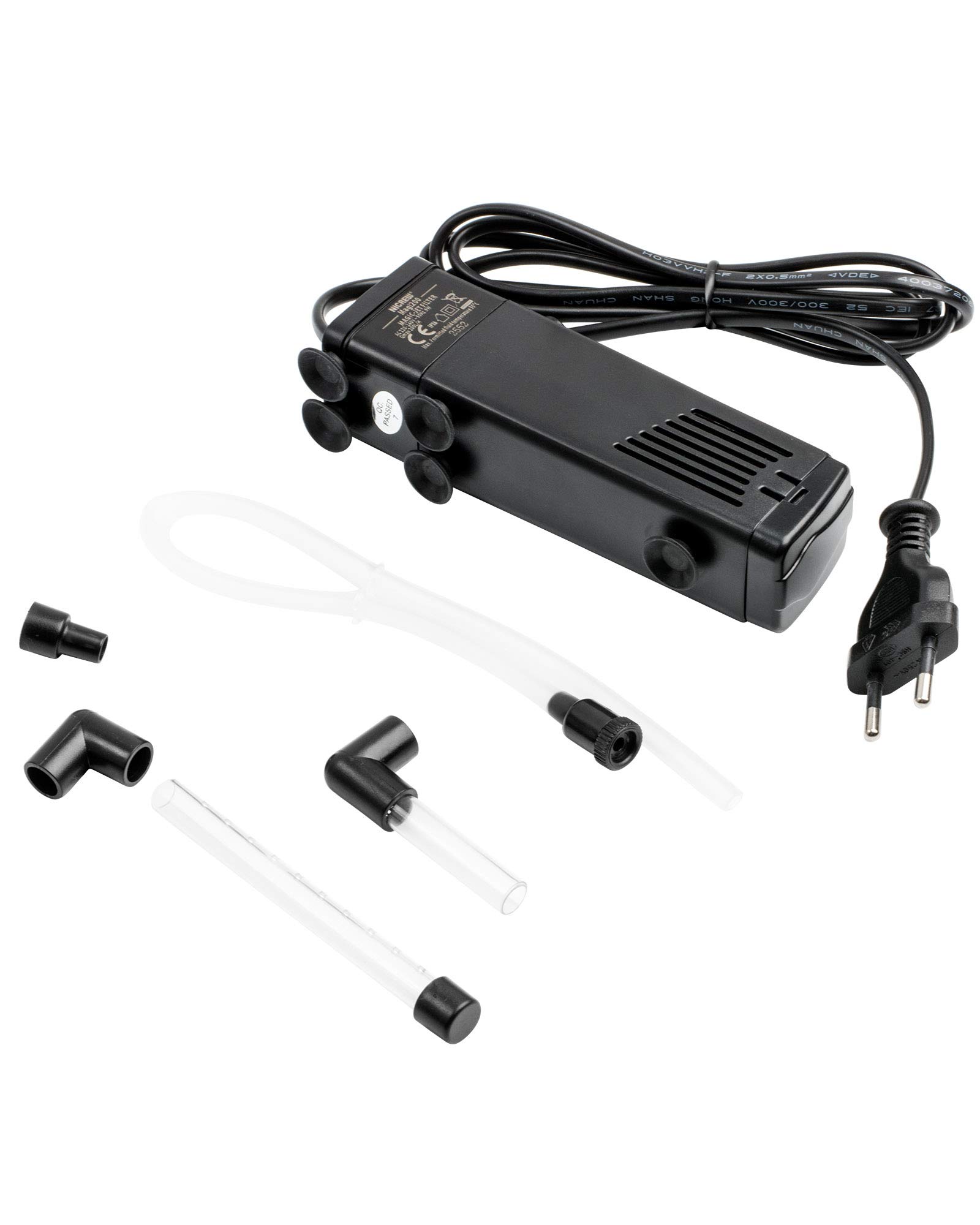 NICREW Filtro Acquario Interno Silenzioso e Potente, Filtro Interno Acquario con Flusso Massimo di 150L/H, Adatto per Acquario Fino a 20L