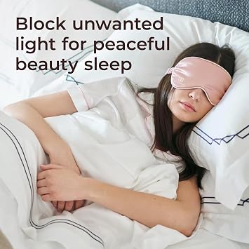 Beautifect Silk Sleep Mask - Pure 100% Mulberry Silk Eye Mask - Natural Materials Suitable for Sensitive Skin - with Luxury Storage Pouch & Gift Box