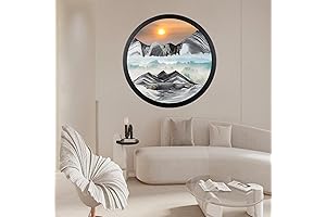 BGFJYUK 11.4" Moving Sand Art Decor: Deep Sea Visions at Your Fingertips