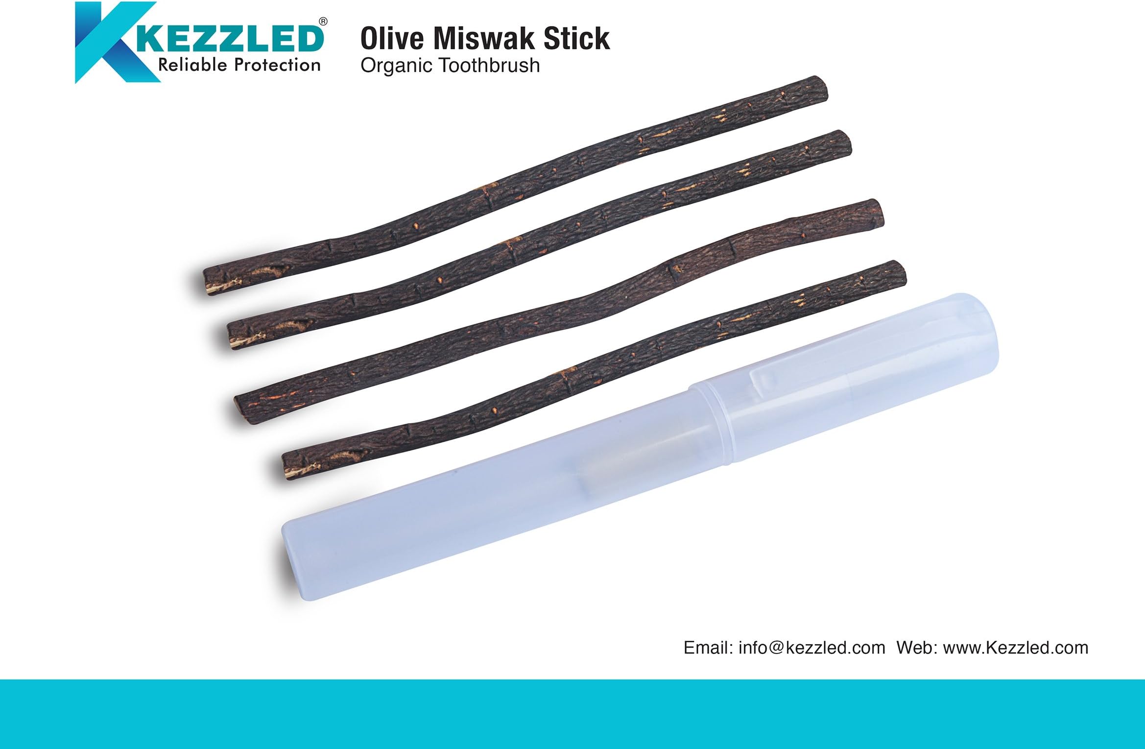 Olive Miswak Traditional Natural Teeth Whitening Kit/Natural Toothbrush for Whiter Teeth, Fresher Breath, While Being Chemical Free No Worry of Stained Teeth or Bad Breath - 100% Money Back Guarantee!