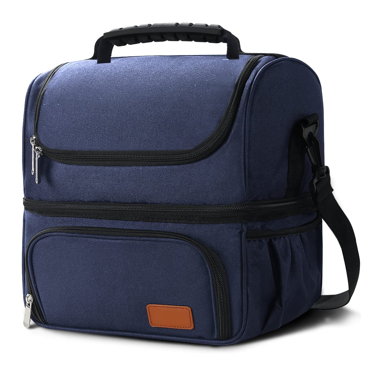 Buy Large Lunch Bag for Work,2 Compartments, 16L(24 Can) ,Lunch Bag for