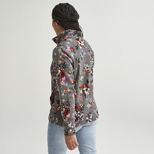 Miniatura 5 de Vera Bradley Sudadera de forro polar con cuello a presión para mujer con bolsillos (rango de tallas extendidas)