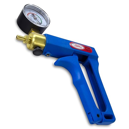 Bomba de vacío manual LeLuv Maxi, herramienta ergonómica con válvula y manómetro miniatura 3