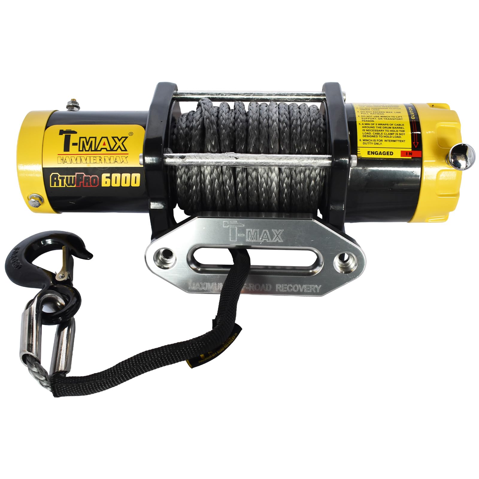 T-MAX HAMMER MAX ATWPRO 6000 電動ウインチ Amazon.co.jp: T-MAX 電動ウインチ 12V 6000LBS ATWPRO ダイニーマ
