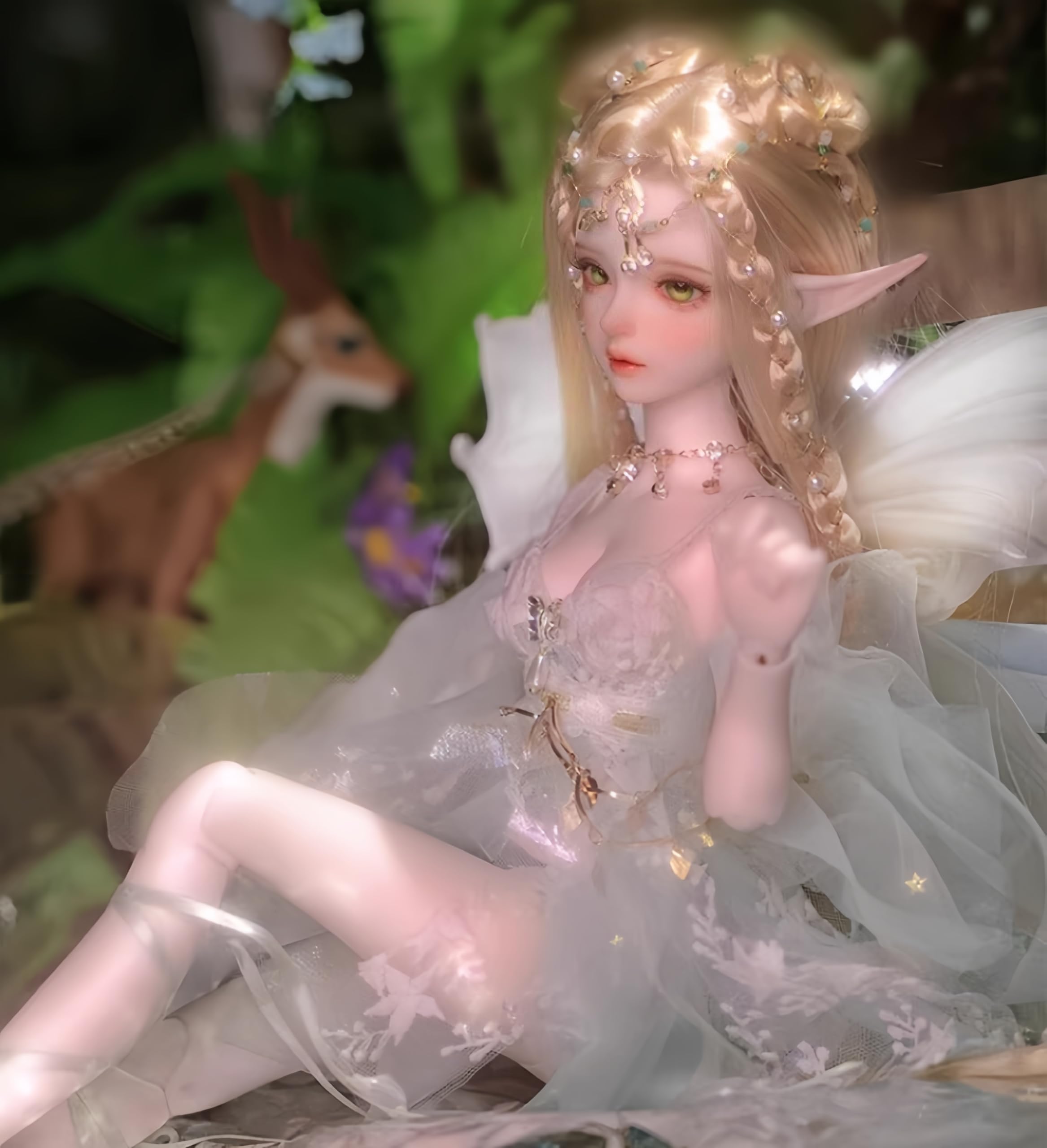 1/4 Bjd Puppe Fashion Anime Ball Jointed Dolls Cute Resin Action Figure Handmade Makeup Home Decor Collectible Gift Sets (K)