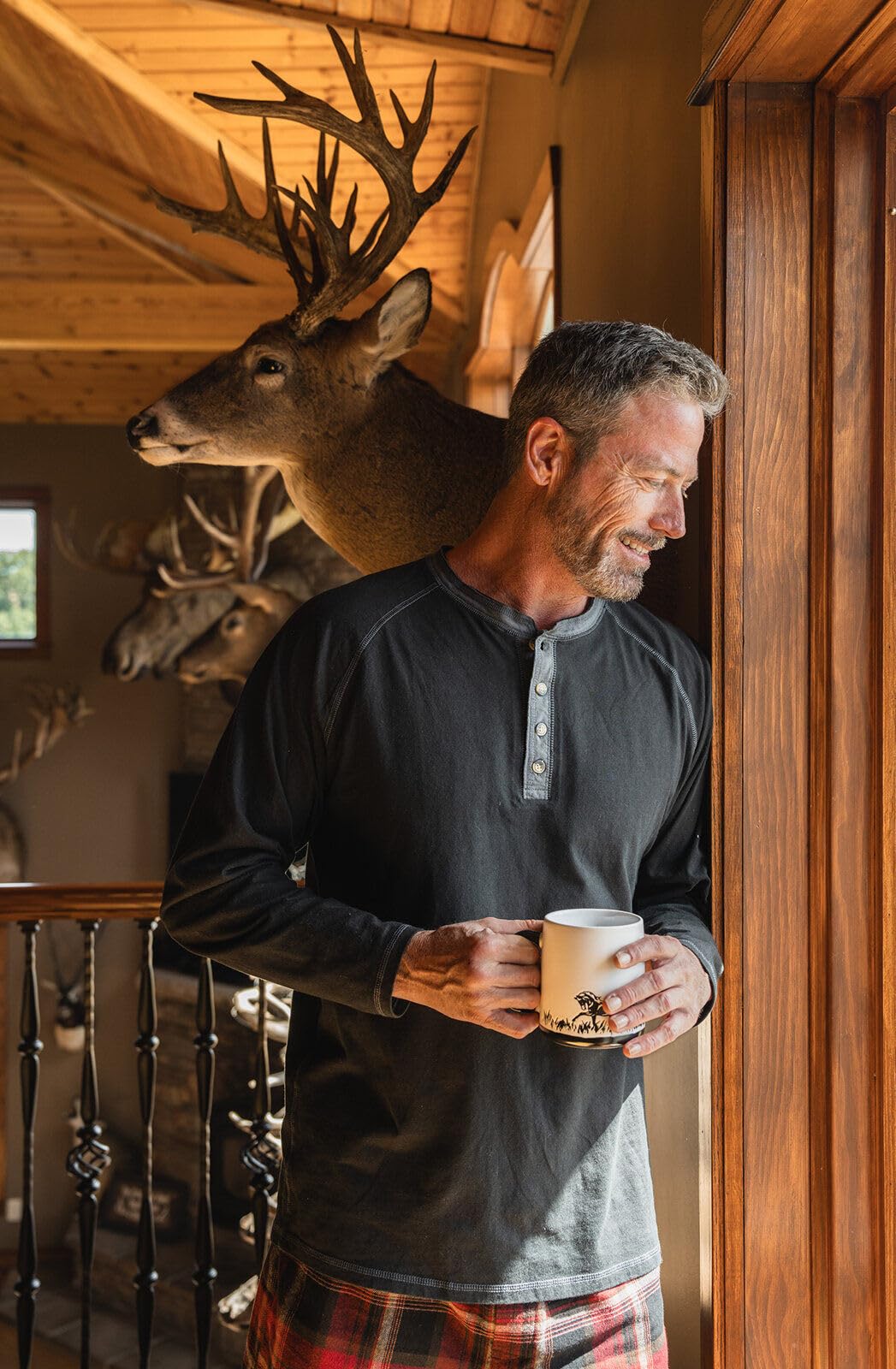 Legendary Whitetails Długi rękaw męski Recluse Henley