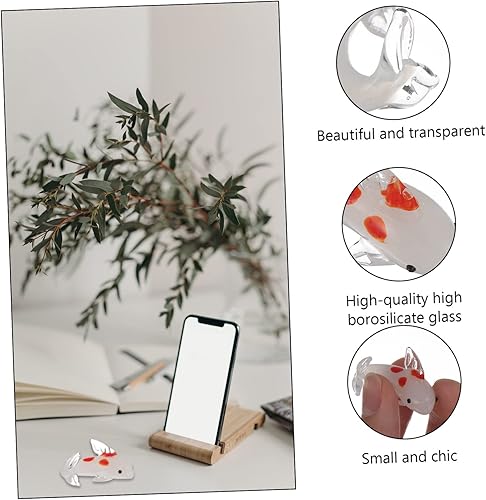 Miniatura 6 de DECHOUS Animal Ornaments Miniature Glass Animals Figurines Home Decor Mariposas Decorativas para Pared Blown Sea Animal Glass Sculpture Crystal