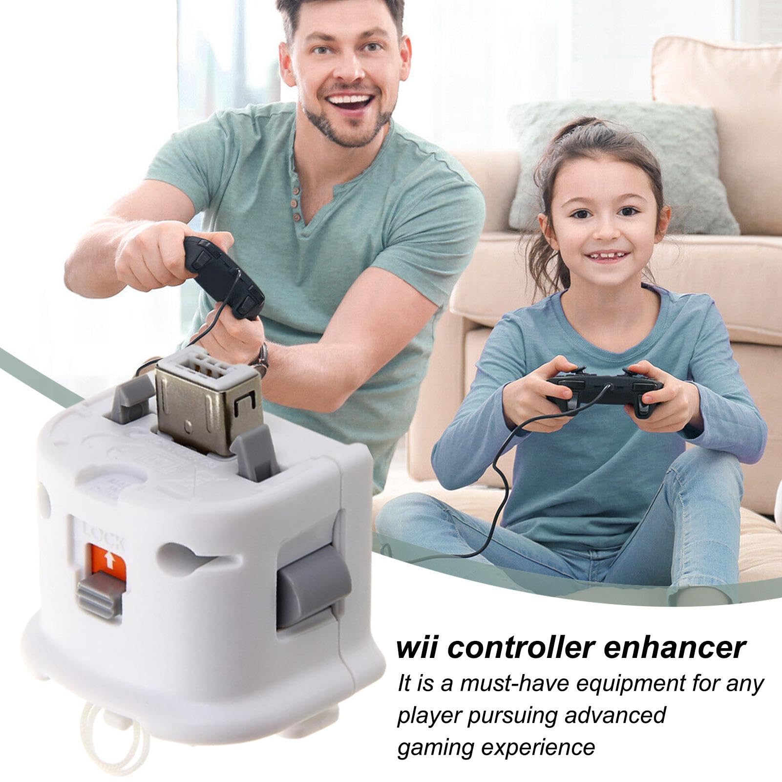 Plus, Adattatore Motion Plus |- Adattatore di Fissaggio Plus, controller | Plus, precisione di migliorata, Installazione Facile per il telecomando