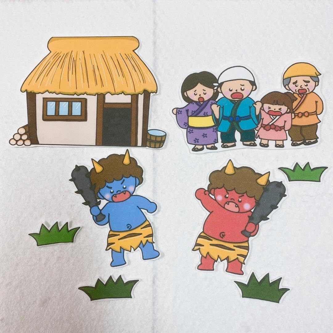 Amazon.co.jp: 泣いた 赤鬼 パネルシアター お話 物語 台本つき 節分