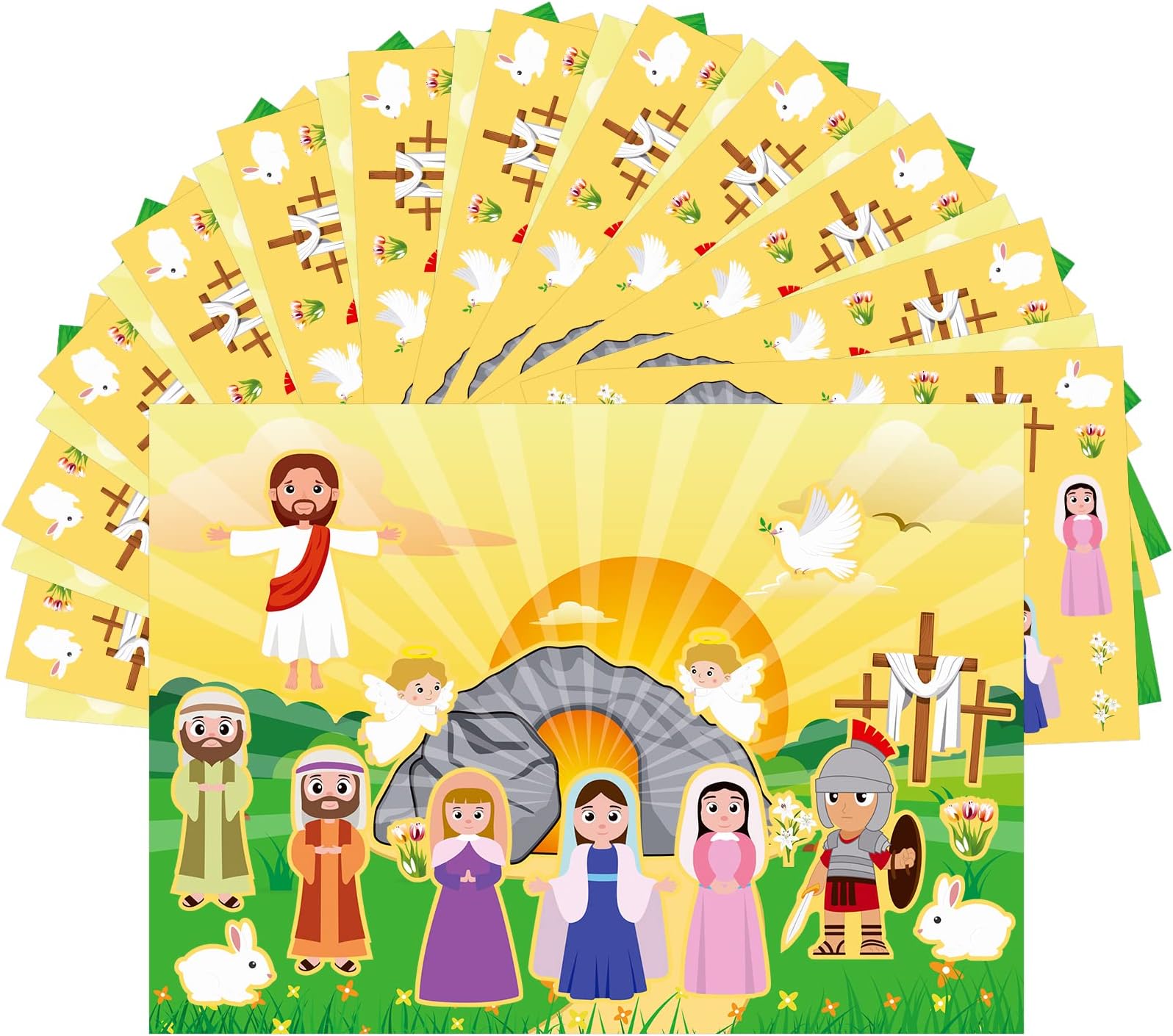 Make an Easter He Lives Sticker Scenes Resurrection