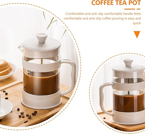 Miniatura 6 de DOITOOL Cafetera de café expreso, cafetera de café, cafetera de vidrio, prensa de café de vidrio, cafetera de té de 27.1 fl oz, filtro de café frío