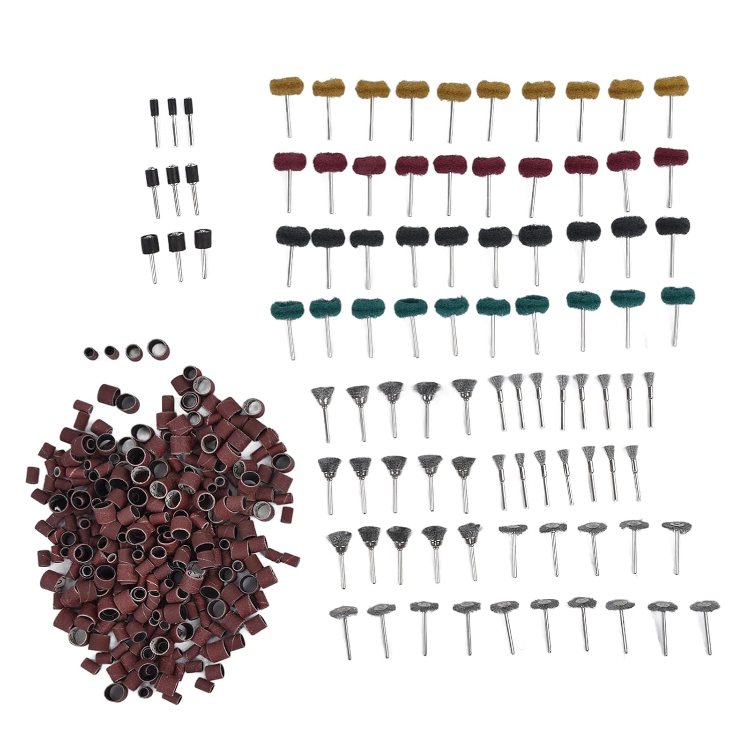 423Pcs Sanding Drum Sleeves Buffing Polishing Wheel Set Drums Mandrels Grinding