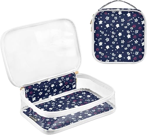 Miniatura 3 de American Flag Paws Stars Clear Toiletry Bag for Traveling,2 Pack Makeup Cosmetic Bag with Zipper,Travel Bag for Toiletries,Travel Essentials 21215206
