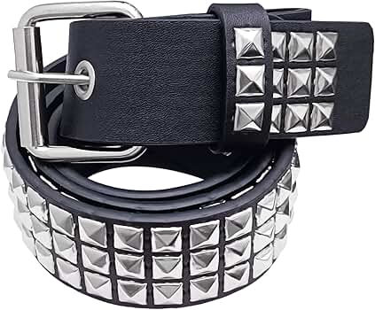 666 leather 3連 studs belt y2k gal opium AEXHOT 3 Pcs Black Studded Belt Y2K Belt Star Gothic Punk