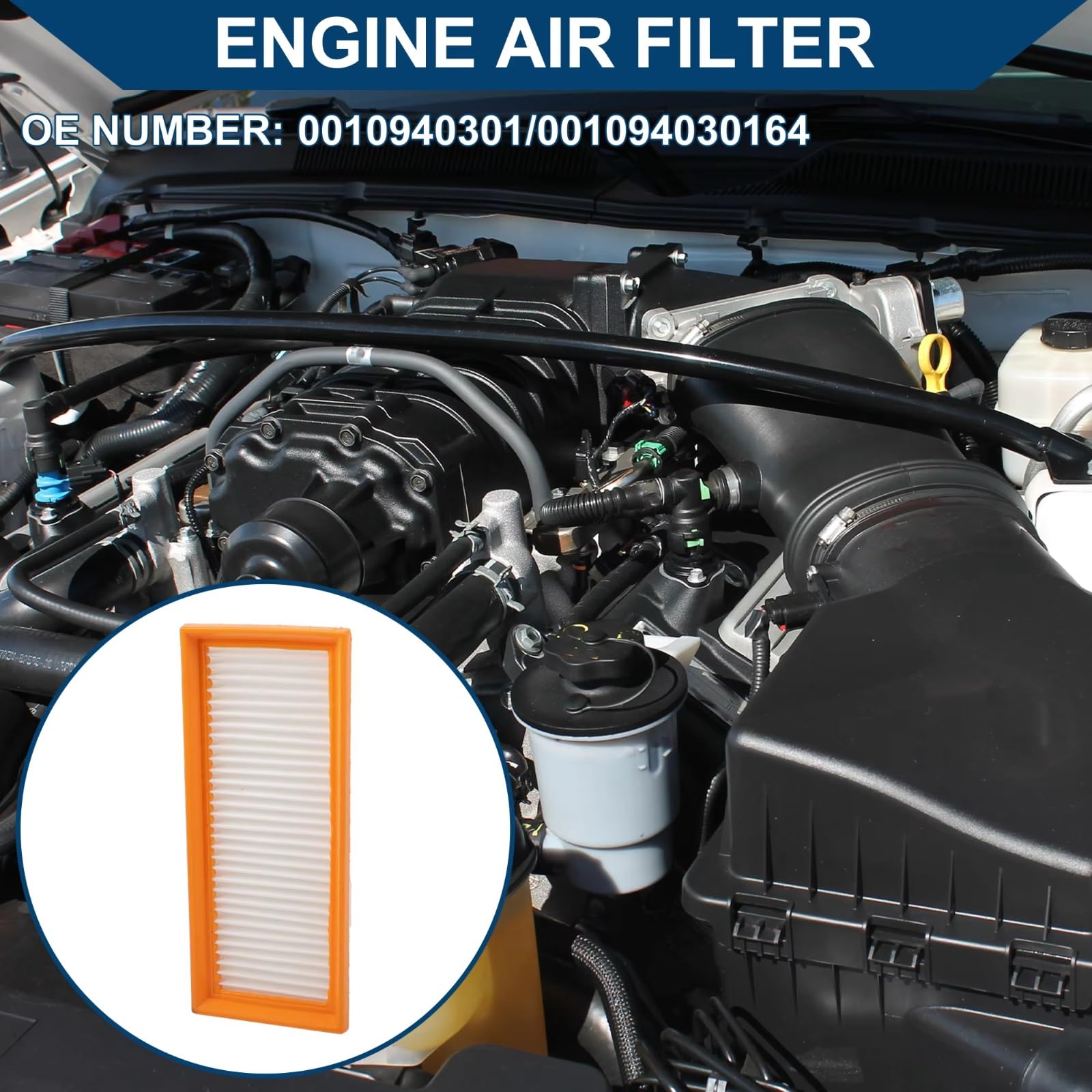 Filtro Aire Motor Coche Para Smart Fortwo L3 1.3L 2008-2015