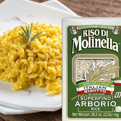 Miniatura 3 de Molinella Arroz arborio italiano, cajas de 2.2 libras, paquete de 4