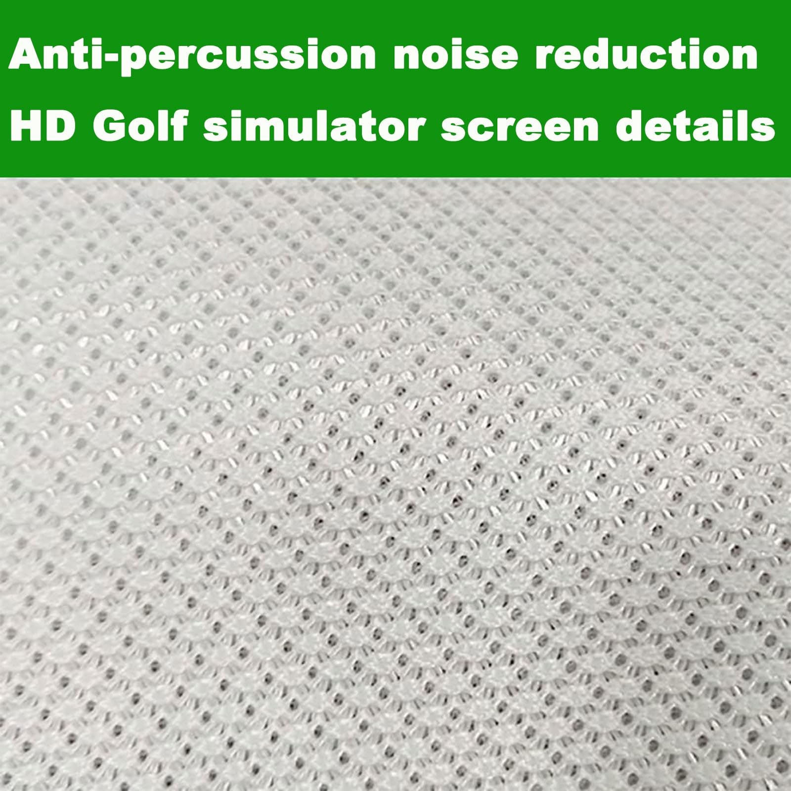 Écran d'impact pour simulateur de Golf pour entraînement de Golf, écran de Frappe Robuste pour intérieur avec Trous pour œillets, Disponible en 4 Tailles(Size:3 * 3M/9.84x9.84FT)