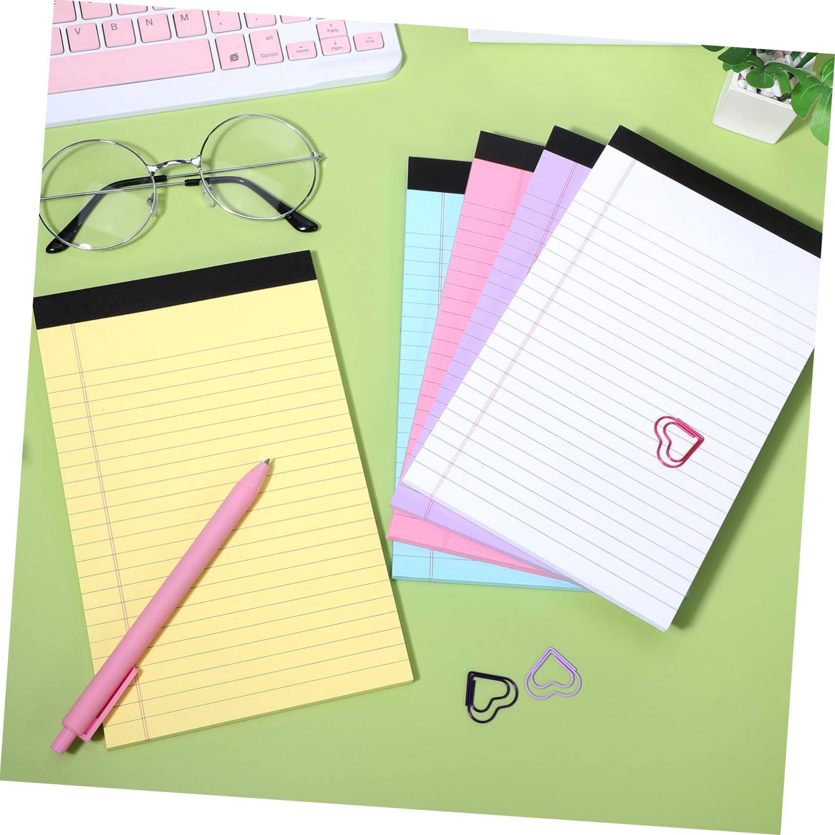 Bloc-notes Coloré A5 10 Pièces Papier Ligné, pour Écriture et Notes