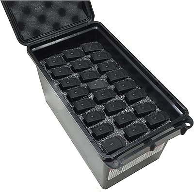 Case Club 24 Magazine Holder 50 Cal Ammo Can Foam to Fit MTM (Pre-Cut, Closed Cell, Military Grade Foam)