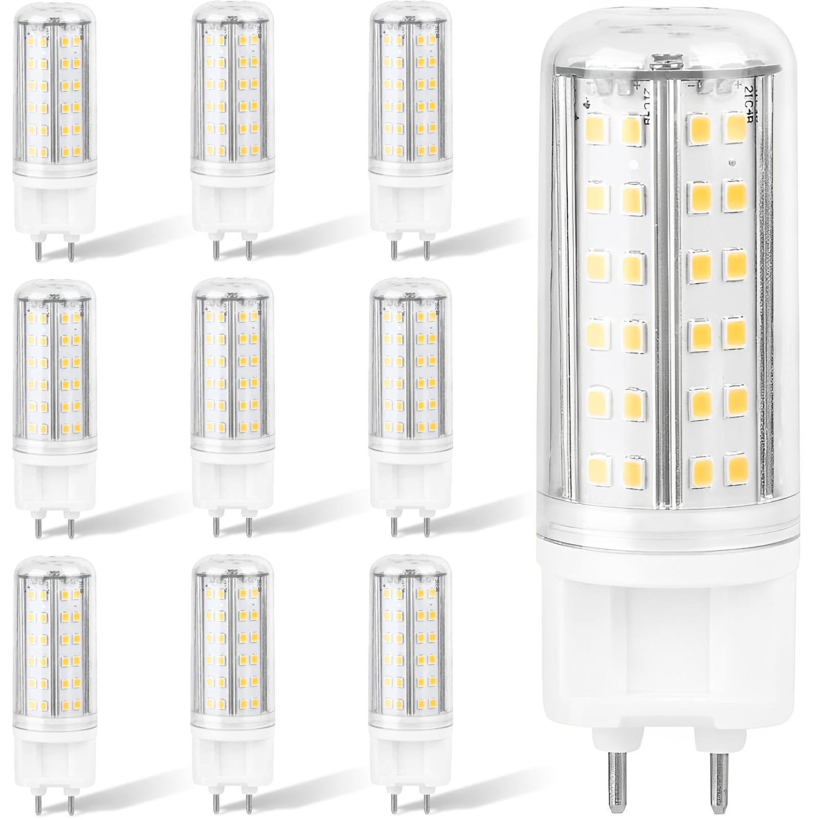 RYTM Pack of 10 G12 LED Bulb 10 Watt 1000 Lumens G12 Light Source G12 Bi-Pin Base LED